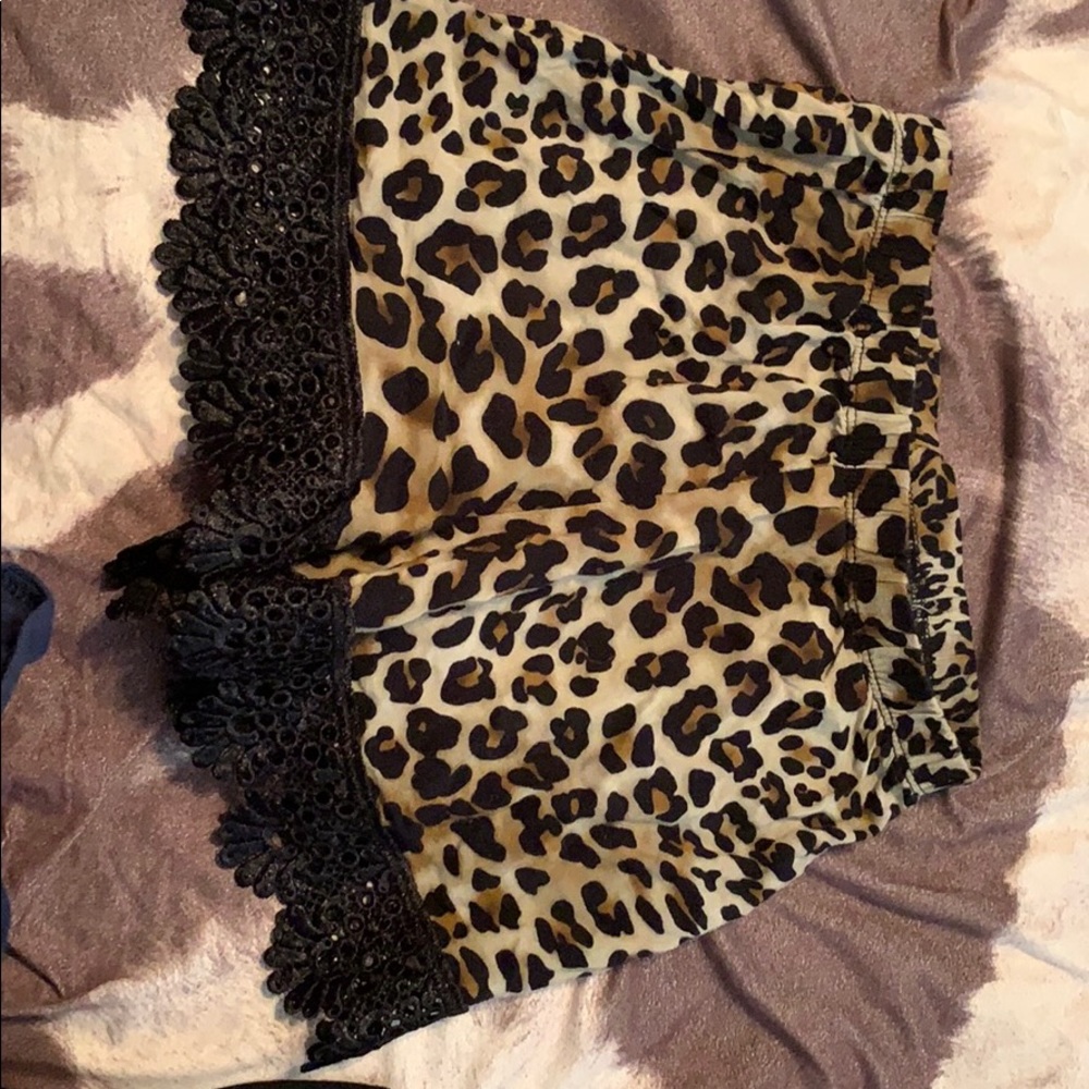 Leopard shorts